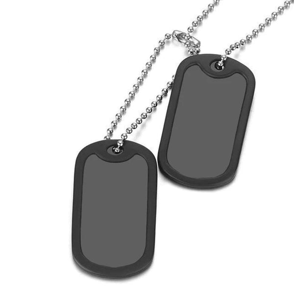 Collier plaques militaire personnalisé