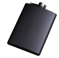 Flasque personnalisable Acier Inox noir